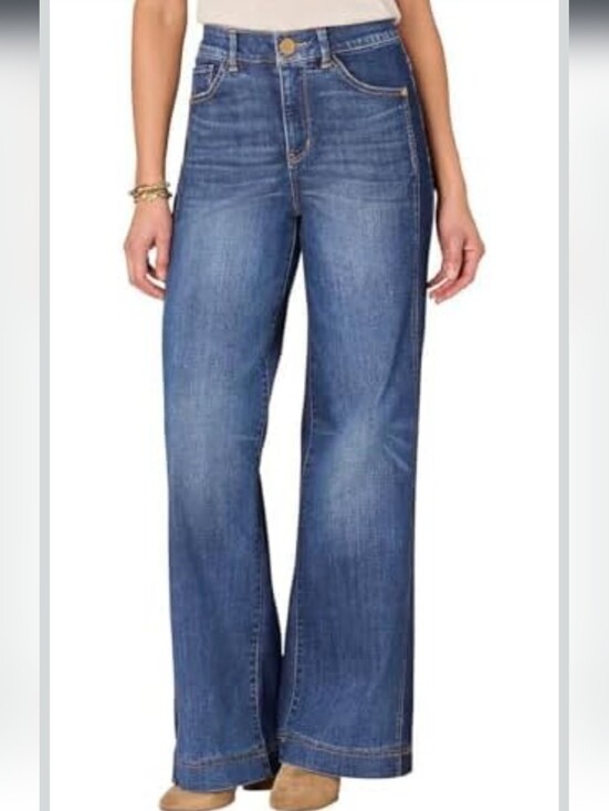 Democracy Denim - Democracy AbSolution Skyrise Repreve Side Seam Wide Leg Jeans; EUC; Size 12